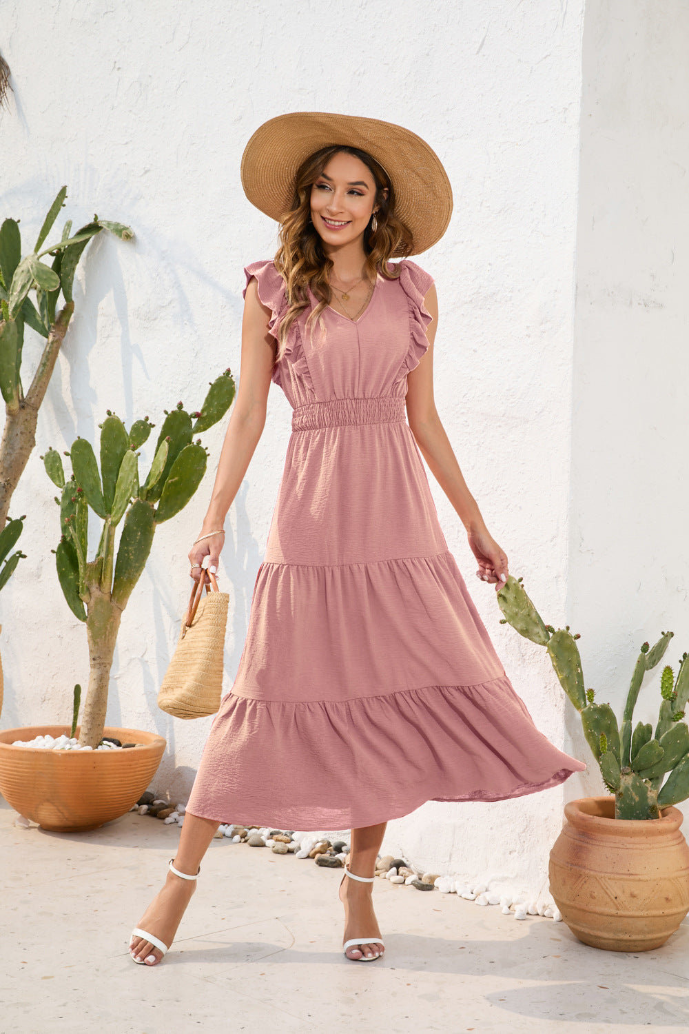 Entspanntes Midi-Kleid für Damen von Velisande