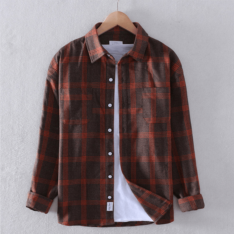 Chemise Homme À Carreaux Décontractée Boutonnée Par Amawinc Eric Confort Quotidien Et Style Polyvalent