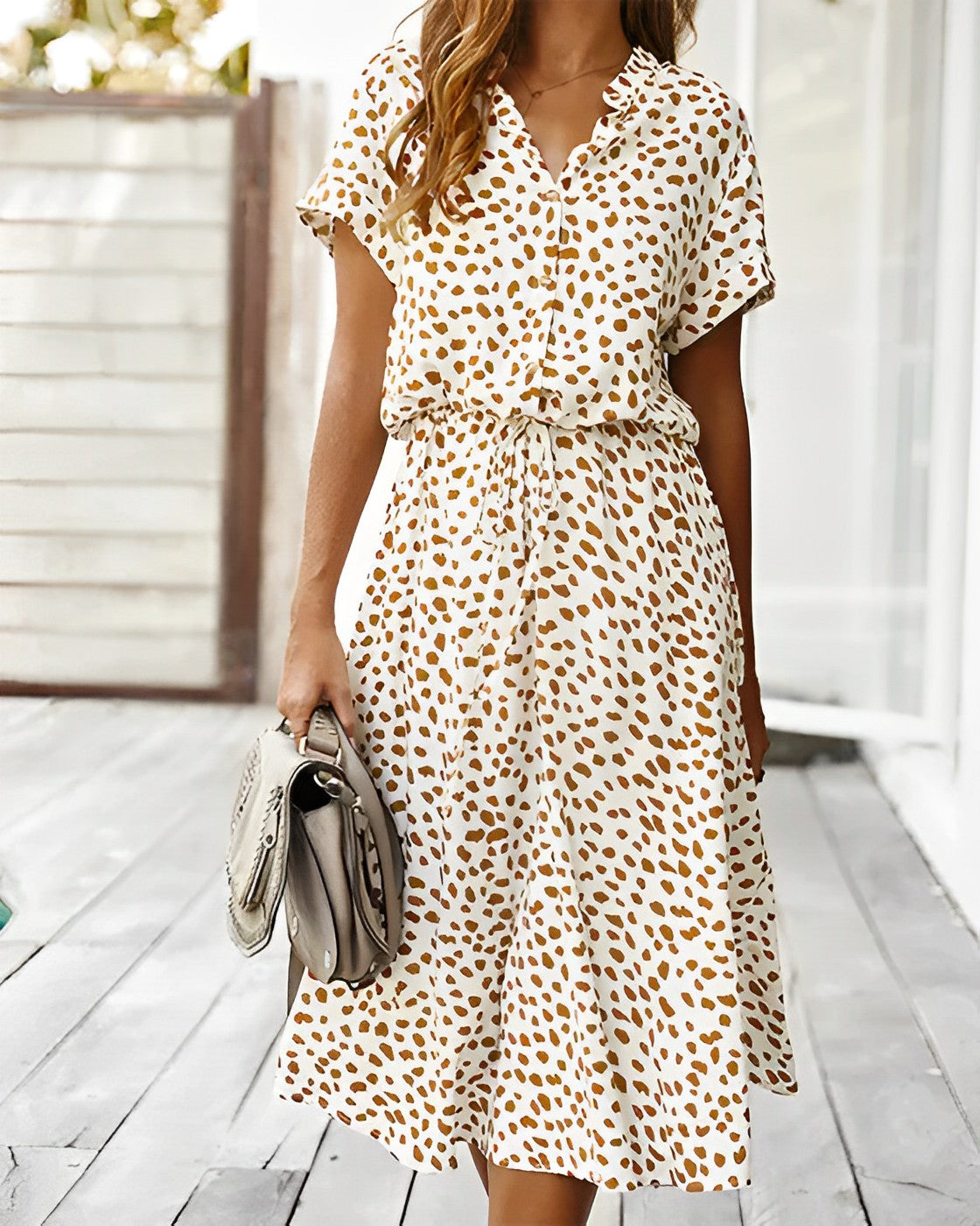 Alina Kleid mit buntem Druck