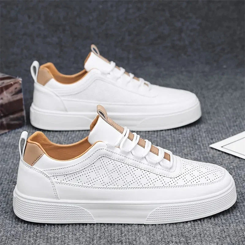 Ares Chaussures Décontractées À Enfiler Pour Homme En Cuir Perforé Respirant Confort Idéales Pour Déplacements Urbains