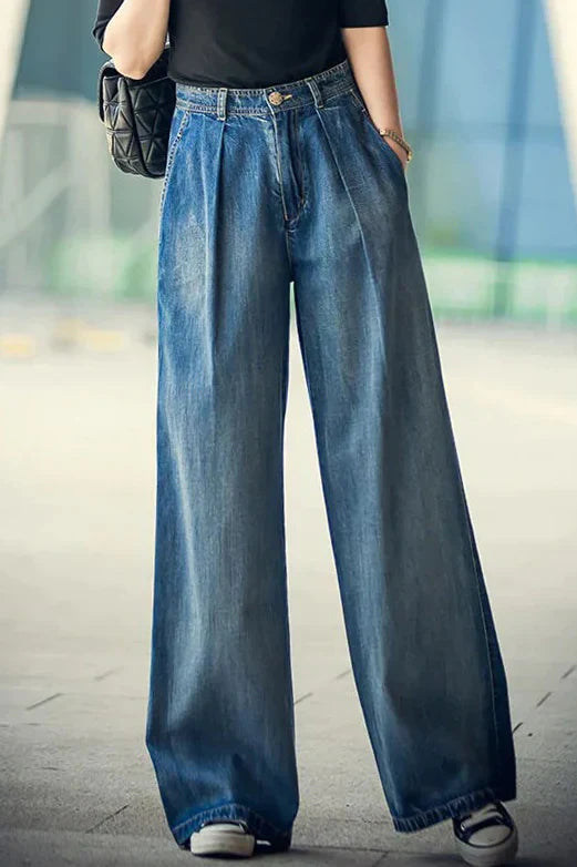 Damen-Jeans von Sara in weiter Passform