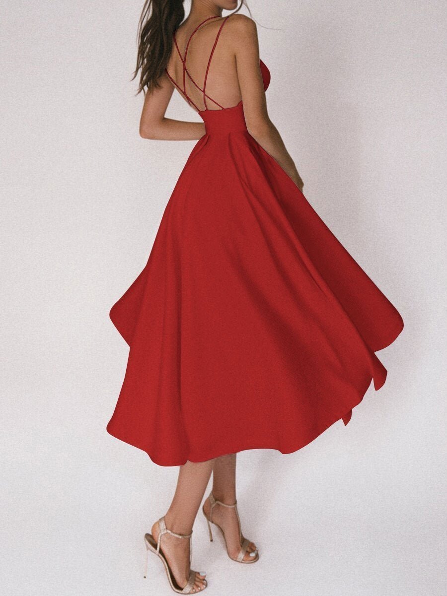 Joana-Kleid: V-Ausschnitt und Träger