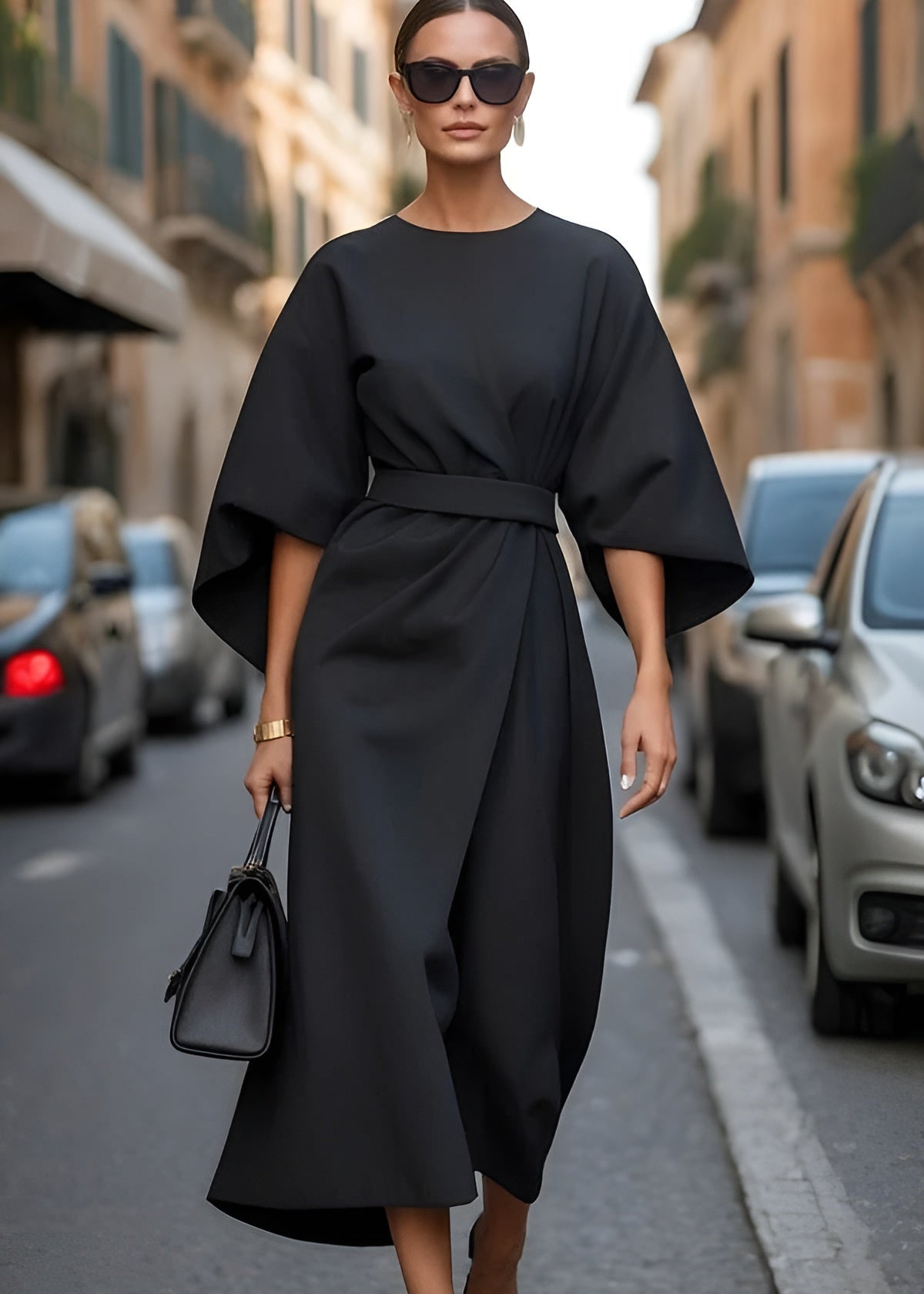 Robe Maxi Fluide À Ceinture Aurora Amawinc Pour Femme Élégante Et Confortable Idéale Pour Jour Et Soir