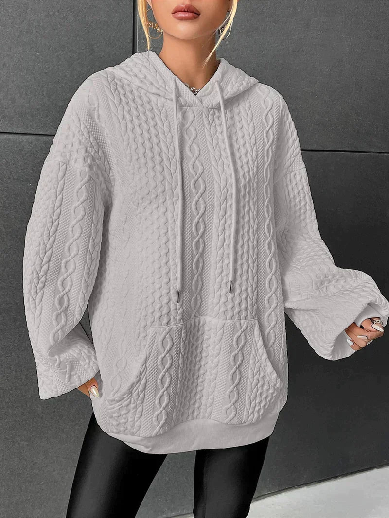 Bequemer Kapuzenpullover von Fudus mit Kordelzug