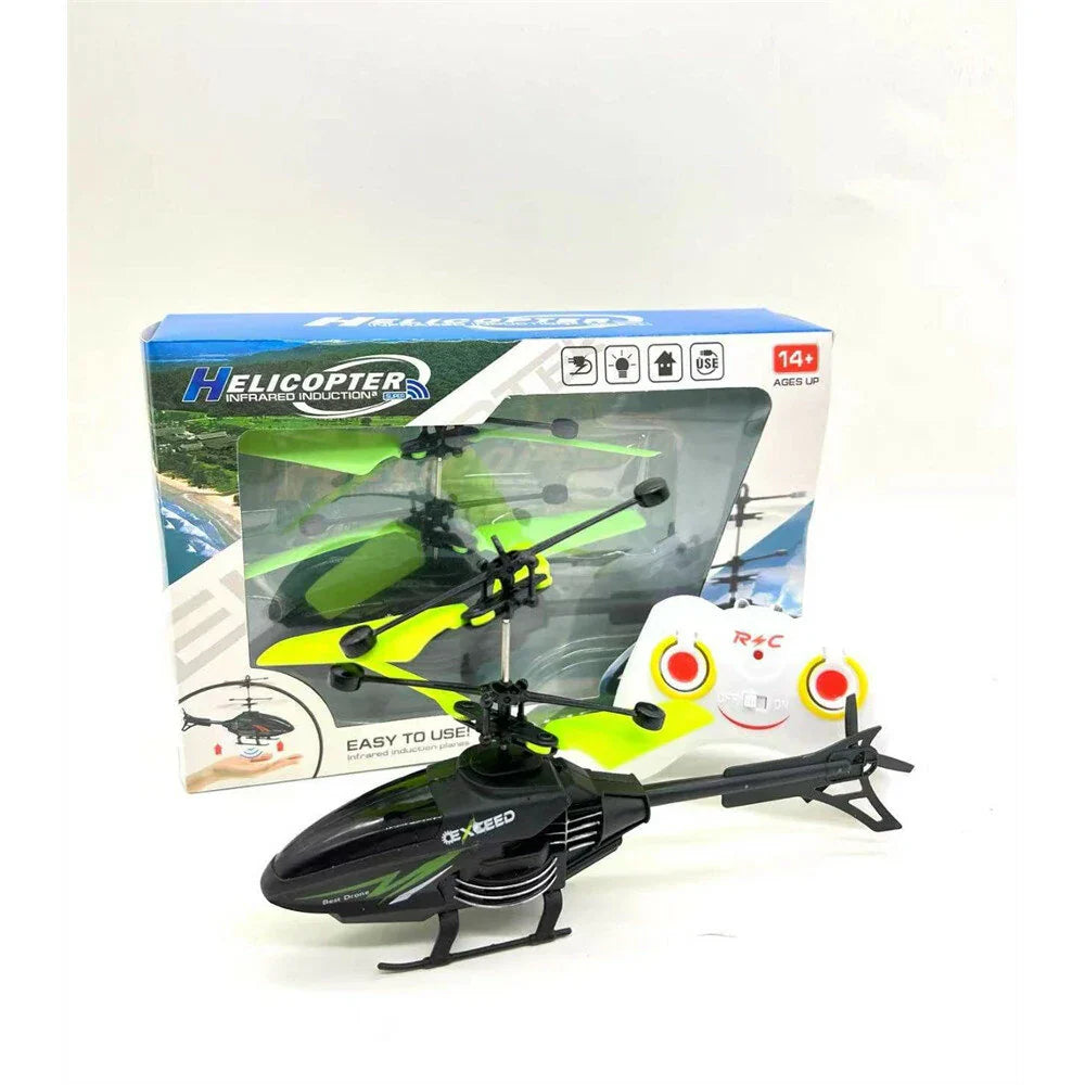 Hélicoptère Volant À Induction Rechargeable Par USB Avec Télécommande Pour Jeux Intérieurs Et Extérieurs Pour Enfants
