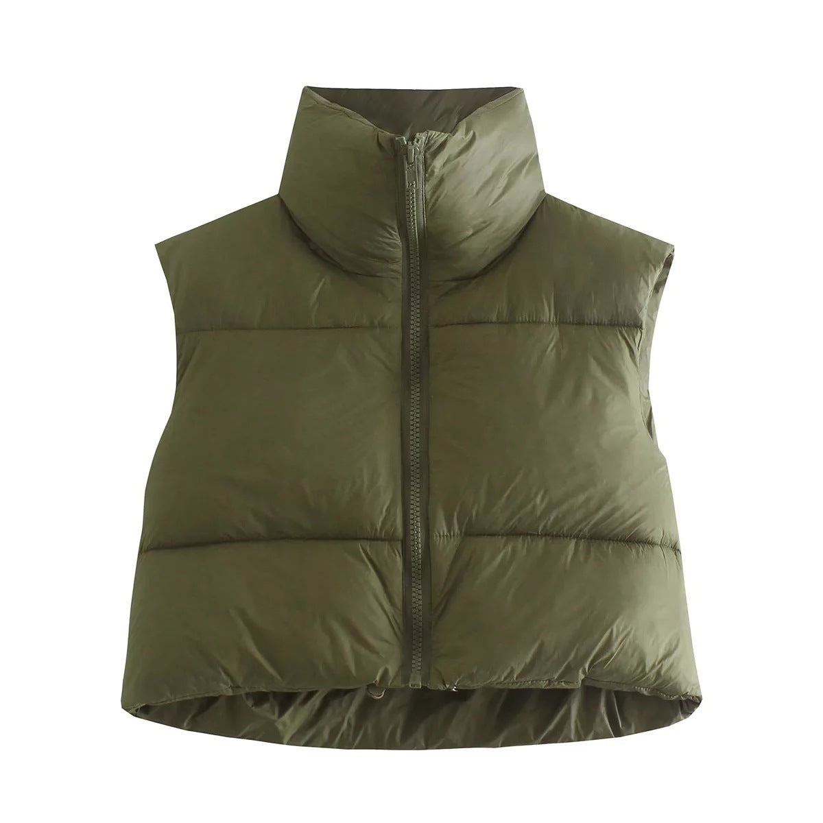 Gilet Sans Manches Matelassé Pour Femmes Léger Et Chaud Hiver Col Montant Style Inspiré Du Royaume Uni