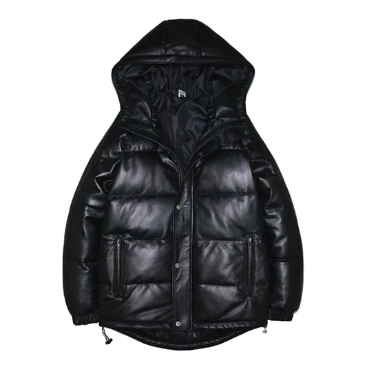 Solstice Leather Padded Coat - Amawinc
