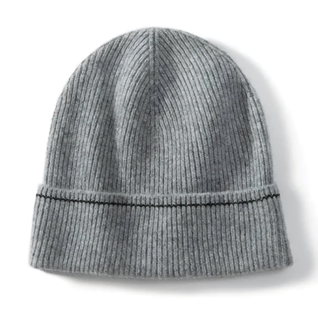 Bonnet En Cachemire À Côtes Raffiné Unisexe Douceur Incomparable Et Silhouette Sophistiquée