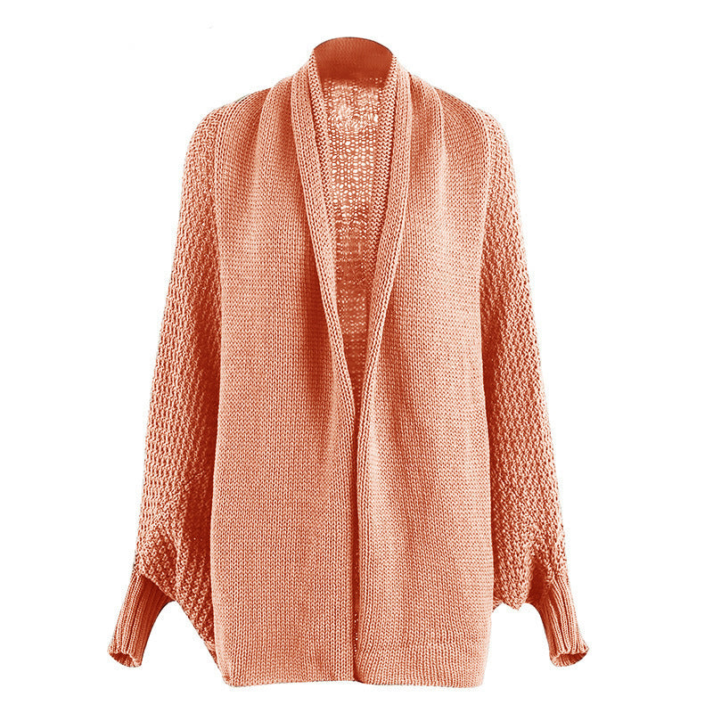 Damen Grobstrickjacke im lässigen Oversized-Stil mit tiefem Schnitt und voluminösen Ärmeln Amawinc