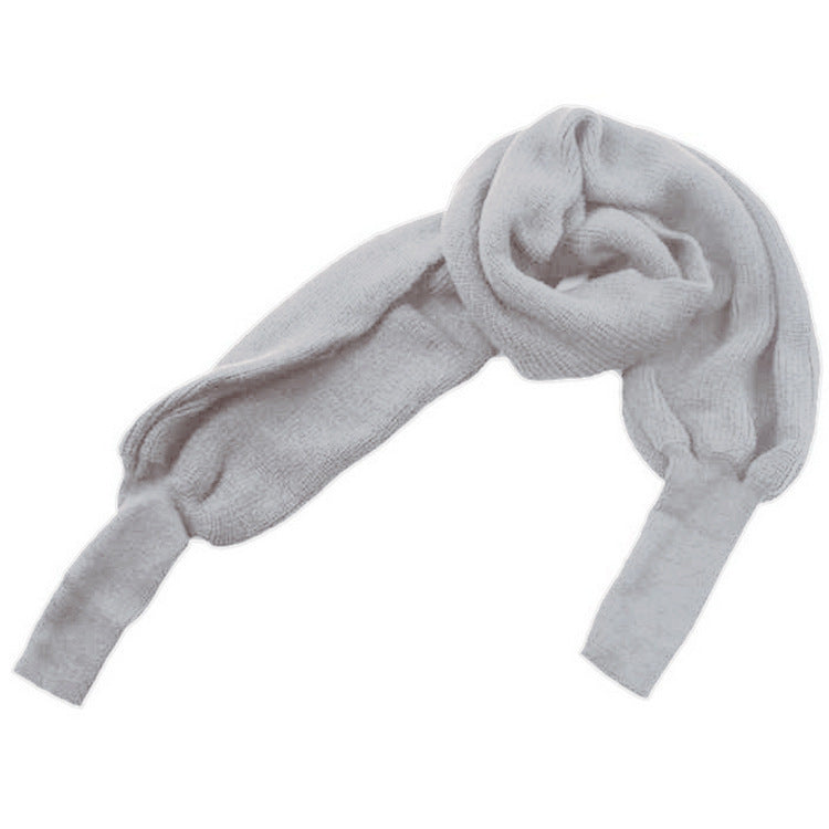 Damen weich gestrickter Schal mit modischem Knoten-Design Amawinc