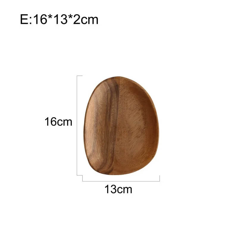 Plateau De Service Minimaliste En Bois D Acacia Pour Table Avec Finition Naturelle Et Élégante