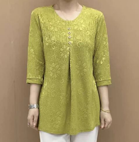 Damenbluse von Fudus: modisch, locker fallend, 3/4-Ärmel