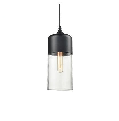 Luxuriöse Jevaglo™ Glas- und Holz-Pendelleuchte