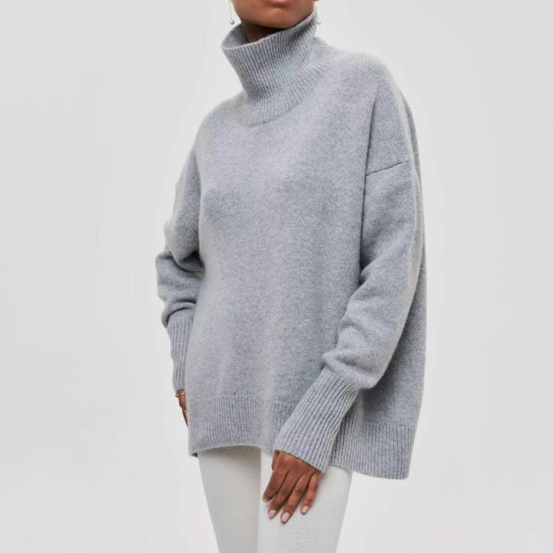 Montavi Pull En Maille Oversize Col Roulé Chaud Confortable Pour Détente Et Couches