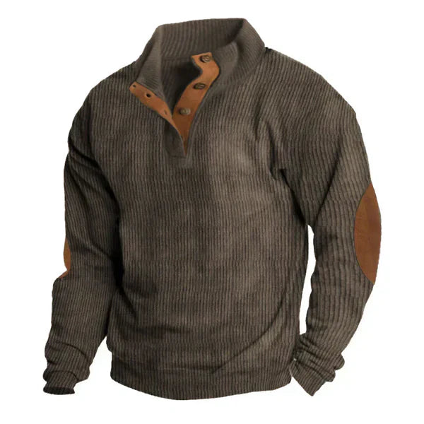 Veste À Capuche Patchwork Pour Homme Col Montant Décontractée Manches Longues Amawinc