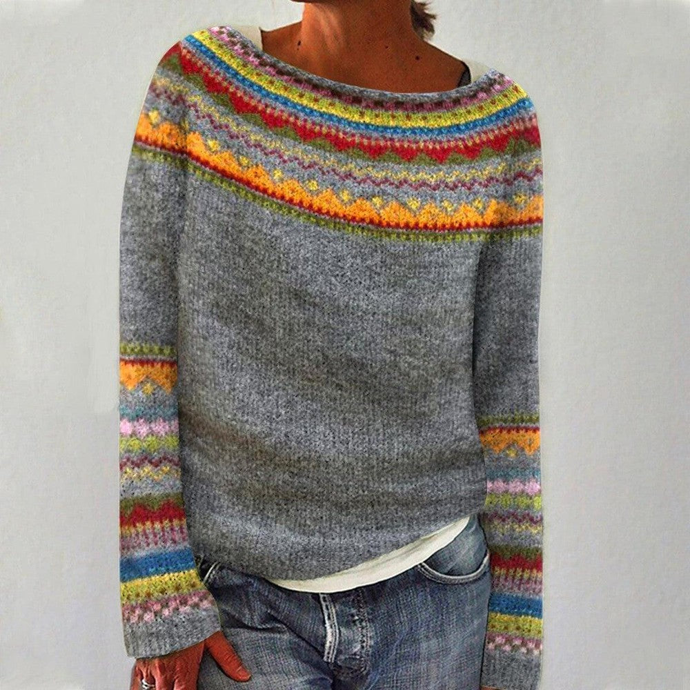 Hannah Pull En Mérinos Pour Femme Hiver Motif Jacquard Fair Isle Chaleur Et Élégance