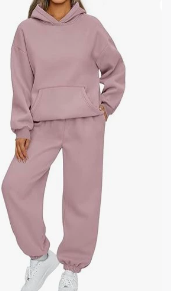 Damen Sportliches Sweatshirt- und Jogginghose-Set Amawinc