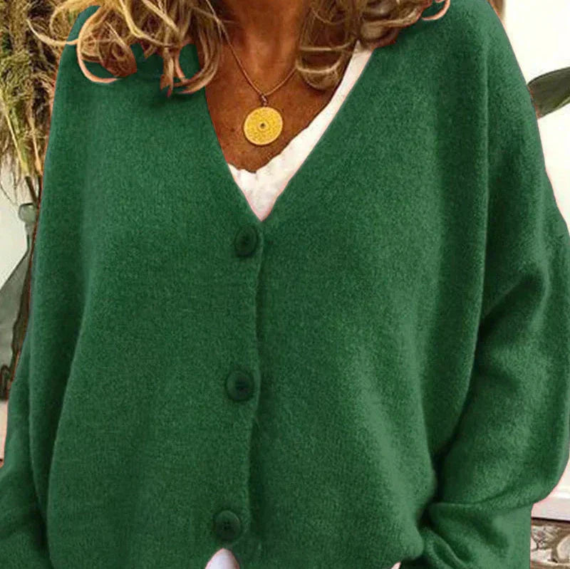 Claire Cardigan Femme Décontracté En Maille Douce À Encolure V Avec Boutons Idéal Pour Tenue Détente Et Superposition