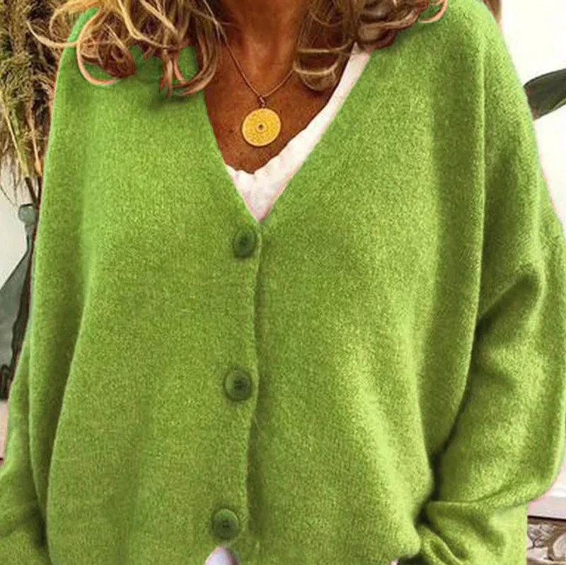 Claire Cardigan Femme Décontracté En Maille Douce À Encolure V Avec Boutons Idéal Pour Tenue Détente Et Superposition