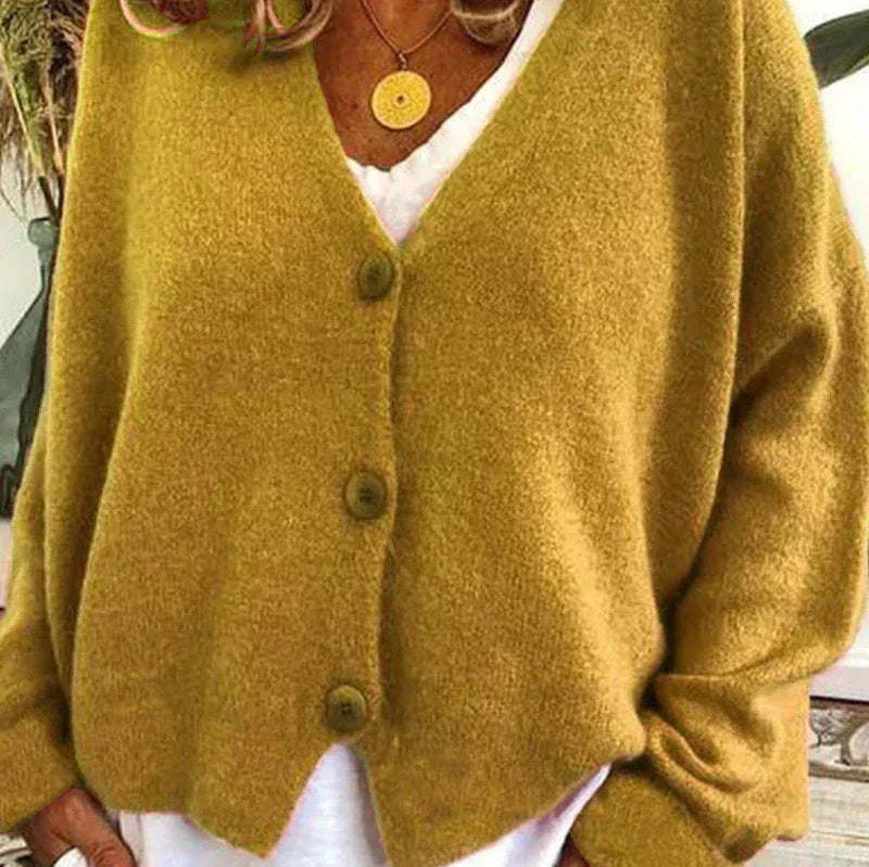 Claire Cardigan Femme Décontracté En Maille Douce À Encolure V Avec Boutons Idéal Pour Tenue Détente Et Superposition