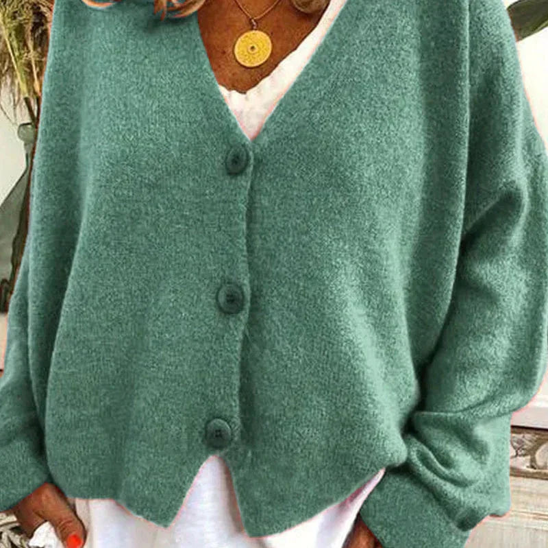 Claire Cardigan Femme Décontracté En Maille Douce À Encolure V Avec Boutons Idéal Pour Tenue Détente Et Superposition