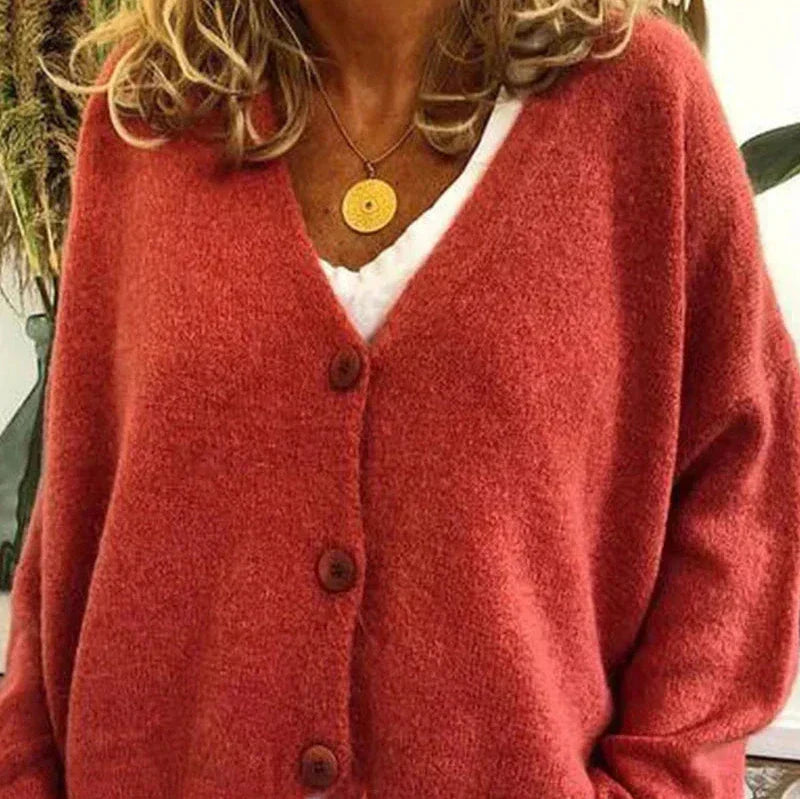 Claire Cardigan Femme Décontracté En Maille Douce À Encolure V Avec Boutons Idéal Pour Tenue Détente Et Superposition