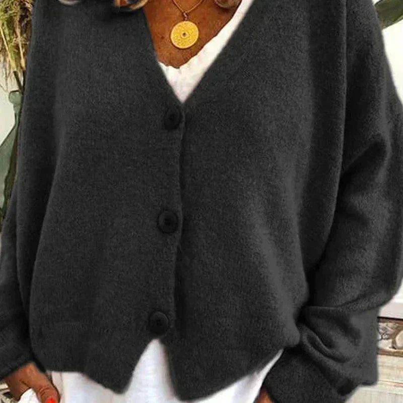 Claire Cardigan Femme Décontracté En Maille Douce À Encolure V Avec Boutons Idéal Pour Tenue Détente Et Superposition