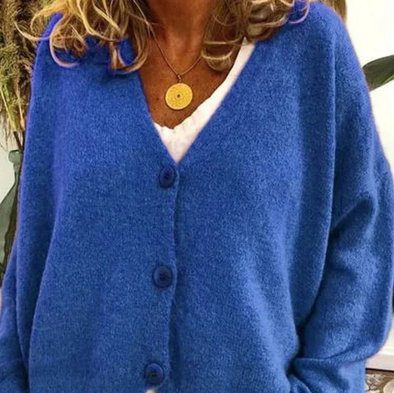 Claire Cardigan Femme Décontracté En Maille Douce À Encolure V Avec Boutons Idéal Pour Tenue Détente Et Superposition