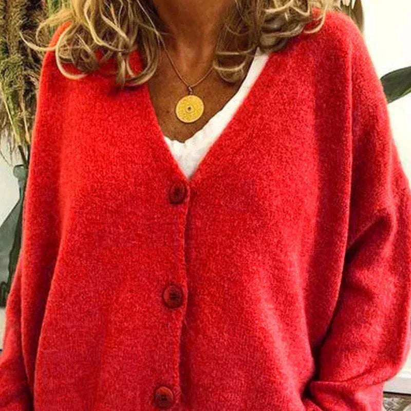 Claire Cardigan Femme Décontracté En Maille Douce À Encolure V Avec Boutons Idéal Pour Tenue Détente Et Superposition