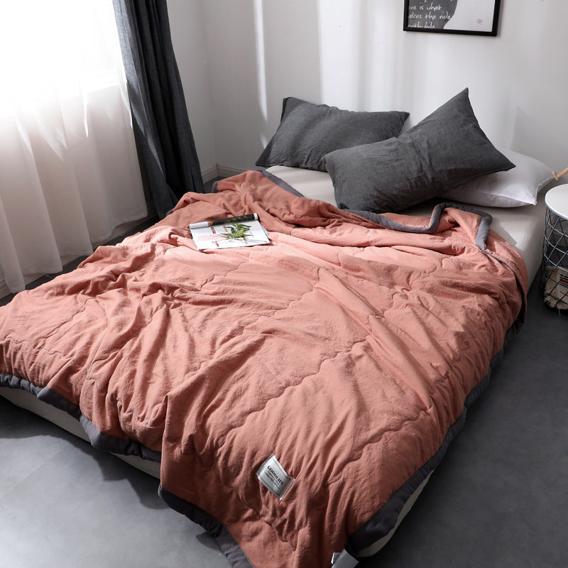 Couverture En Coton Minimaliste Avec Texture Douce Pour Chambre Moderne Et Salon Confortable