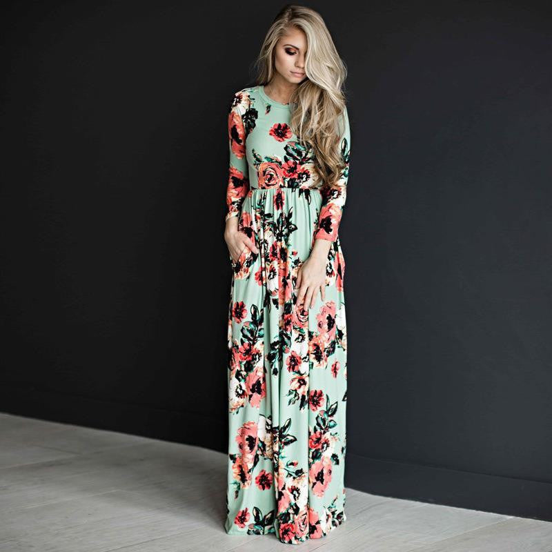 Damen Partykleid mit Druck von Fudus
