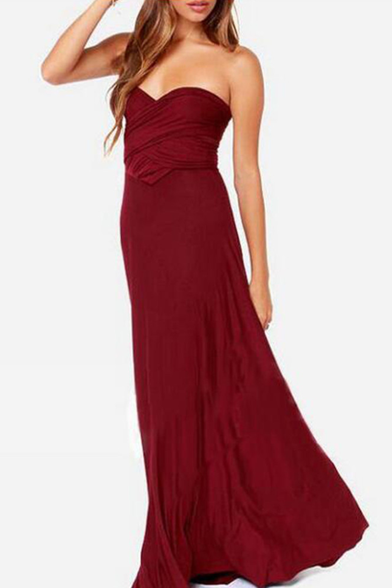 Robe Maxi Femme Encolure Halter Fluide Avec Fente Haute Élégante Coupe Fluide Amawinc