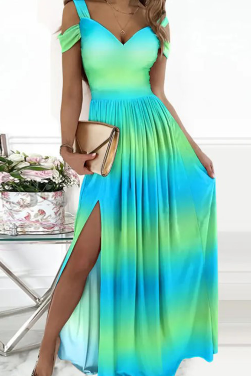 Robe De Soirée Pour Femme Amawinc Épaule Nue Décolleté En V Fente Élégante Jupe Fluide Longue
