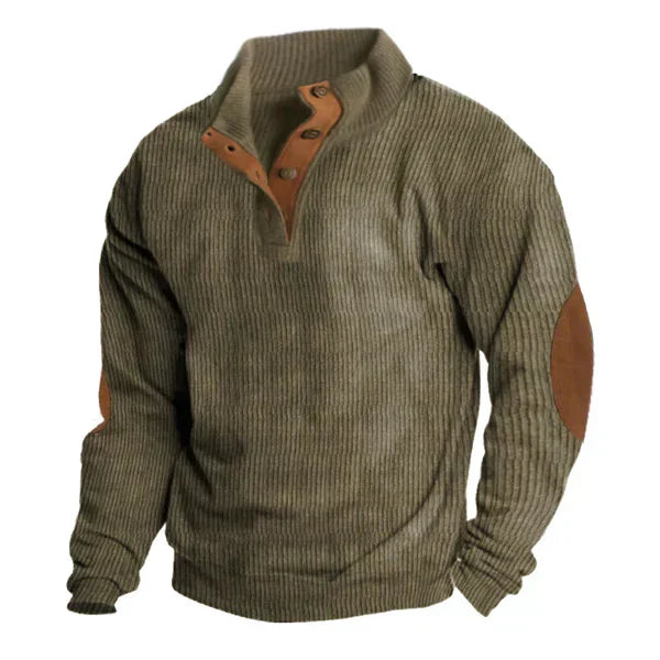 Veste À Capuche Patchwork Pour Homme Col Montant Décontractée Manches Longues Amawinc