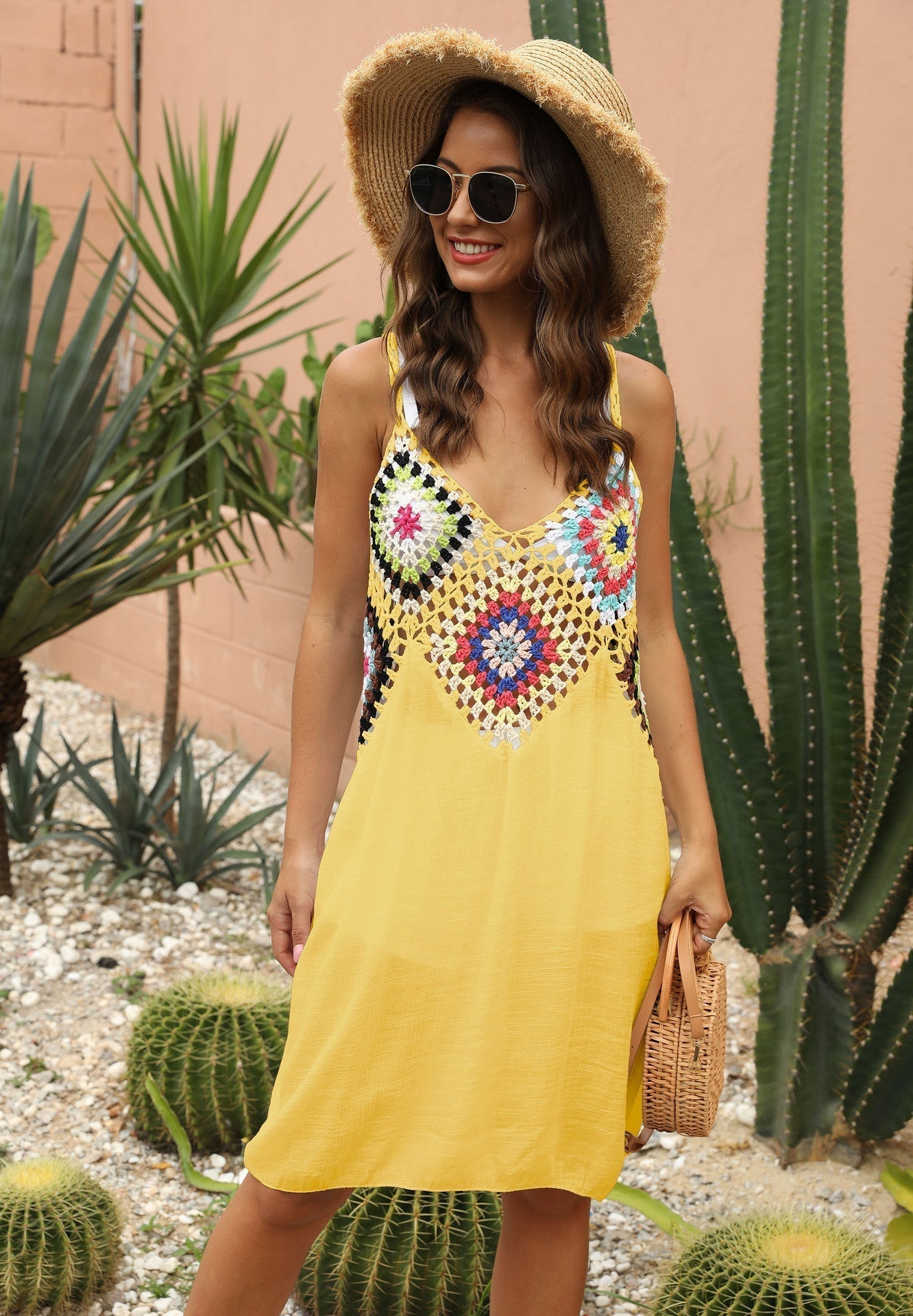 Boho Häkelträgerkleid von Fudus