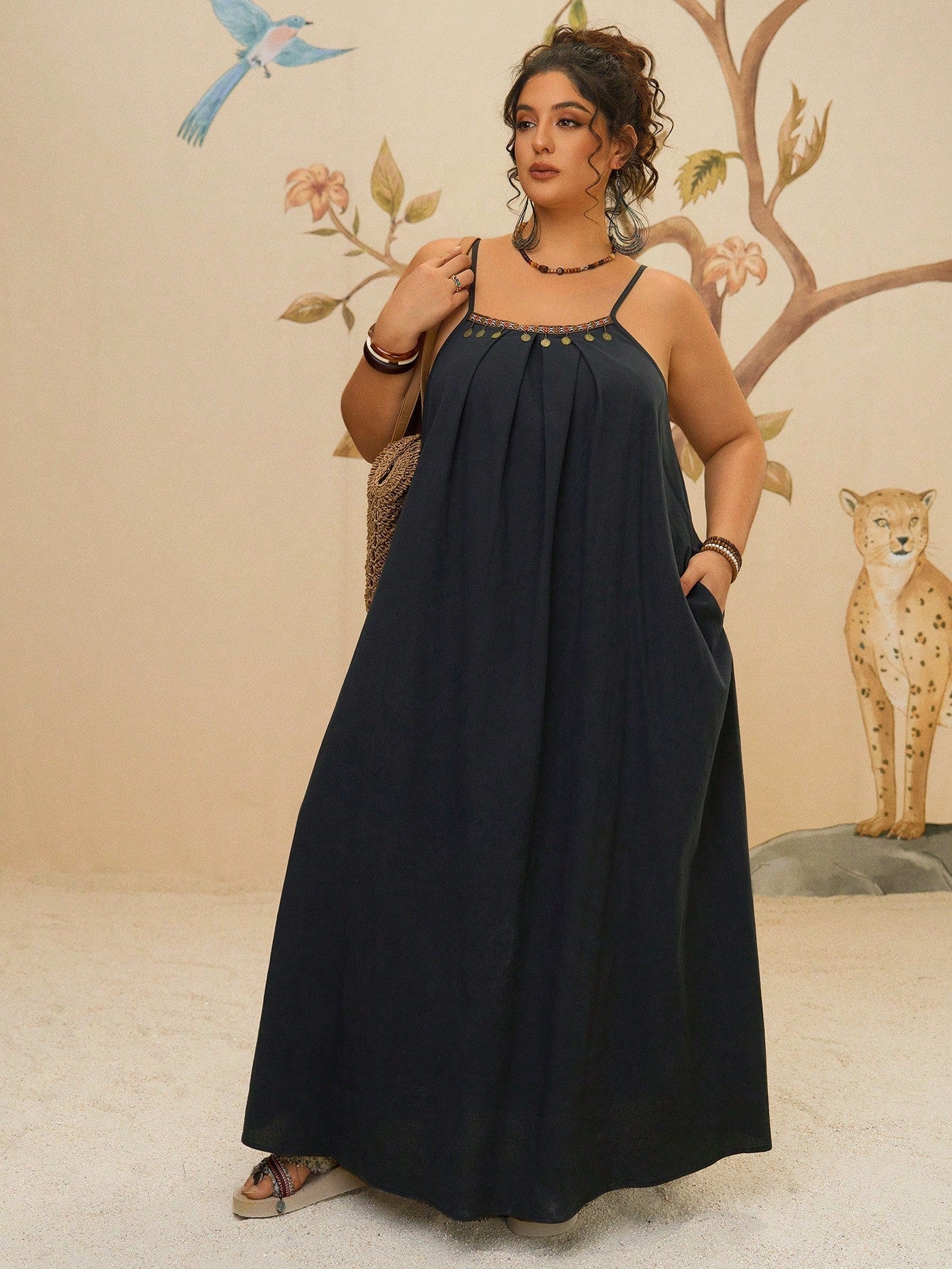 Robe Maxi Bohème Grande Taille Été Paisley Ambiance Tropicale Par Amawinc Confort Et Style Vacances