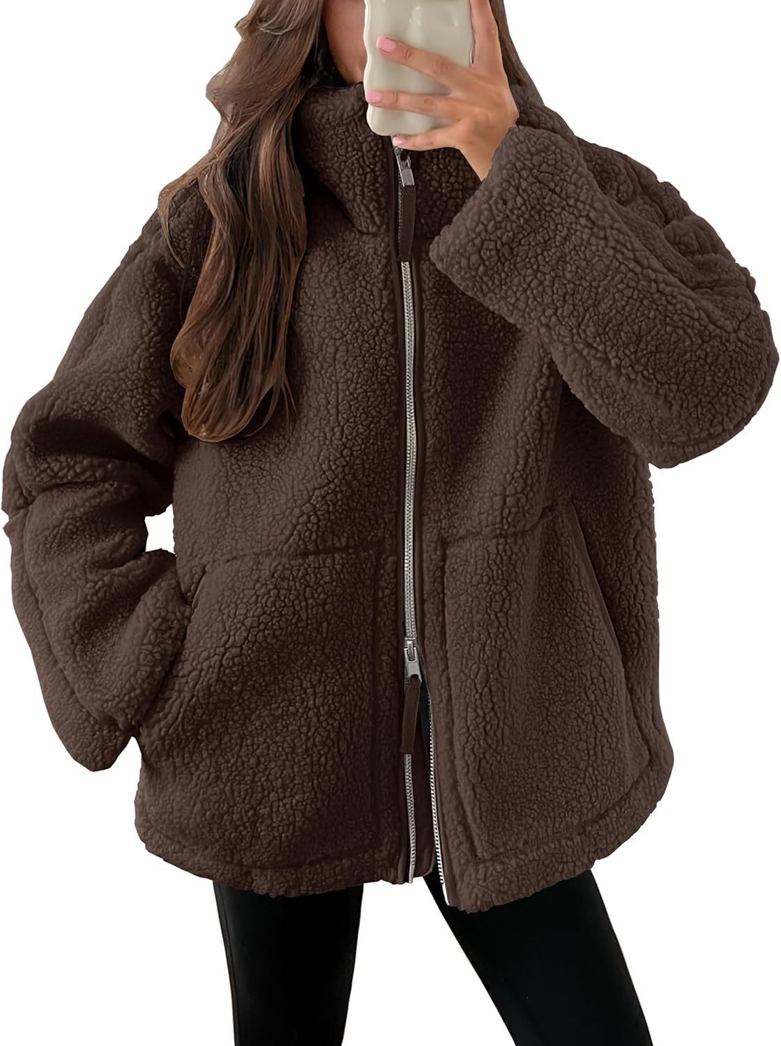 Veste Zip Pour Femme En Laine Mélangée Chaude Et Confortable Avec Coupe Moderne Indispensable Pour L Hiver