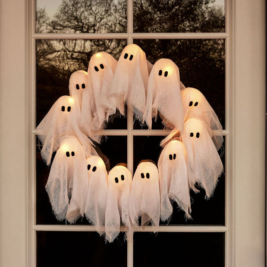 Lit Ghosts Wreath - Amawinc