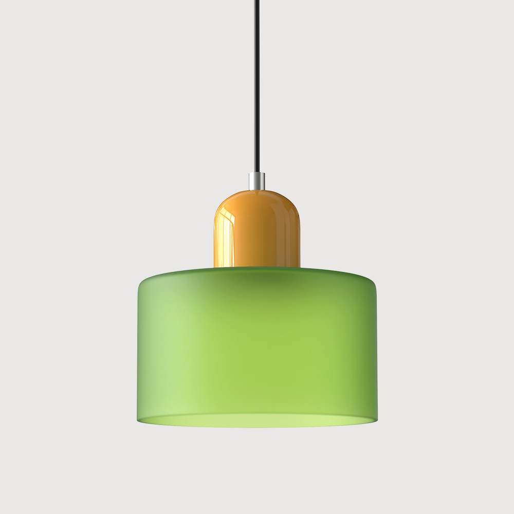 Glaspendelleuchte im Bauhaus-Stil