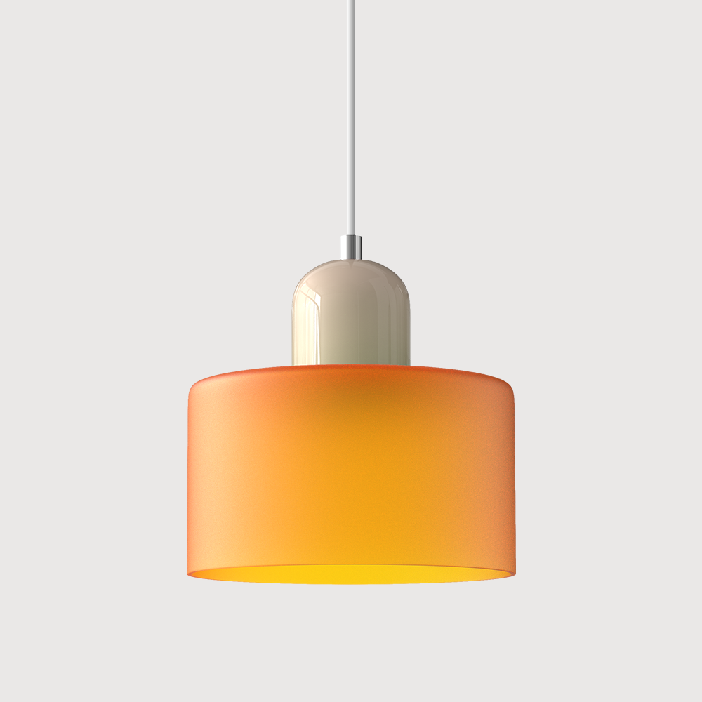 Glaspendelleuchte im Bauhaus-Stil