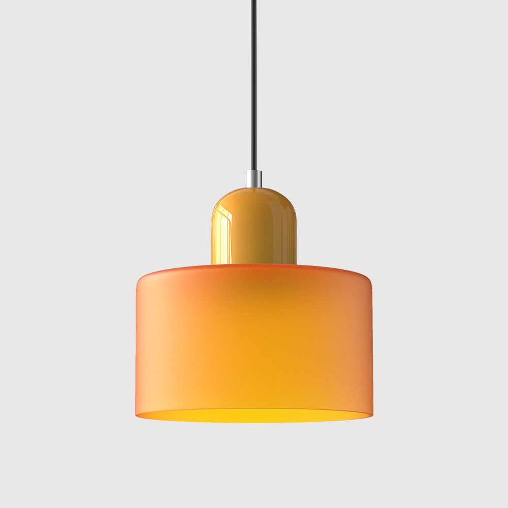 Glaspendelleuchte im Bauhaus-Stil