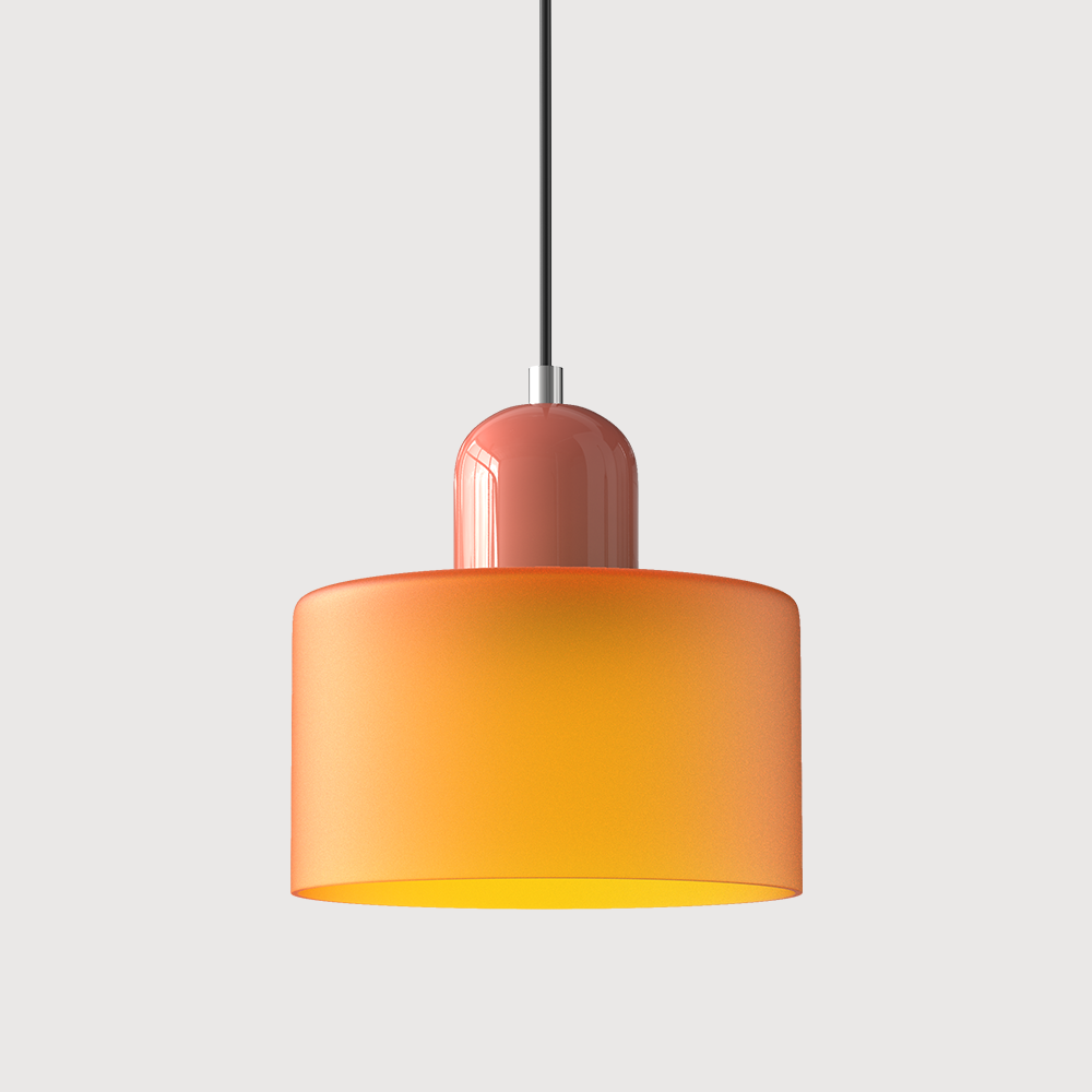 Glaspendelleuchte im Bauhaus-Stil