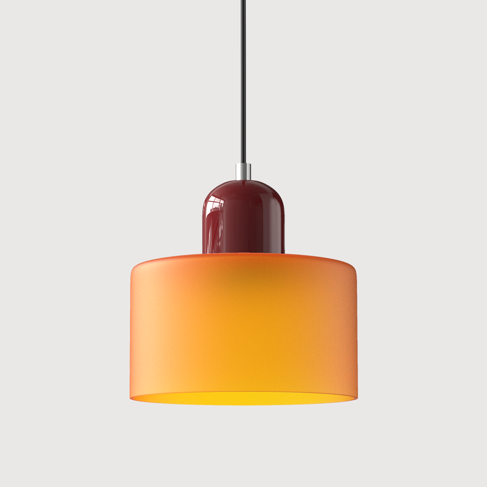 Glaspendelleuchte im Bauhaus-Stil