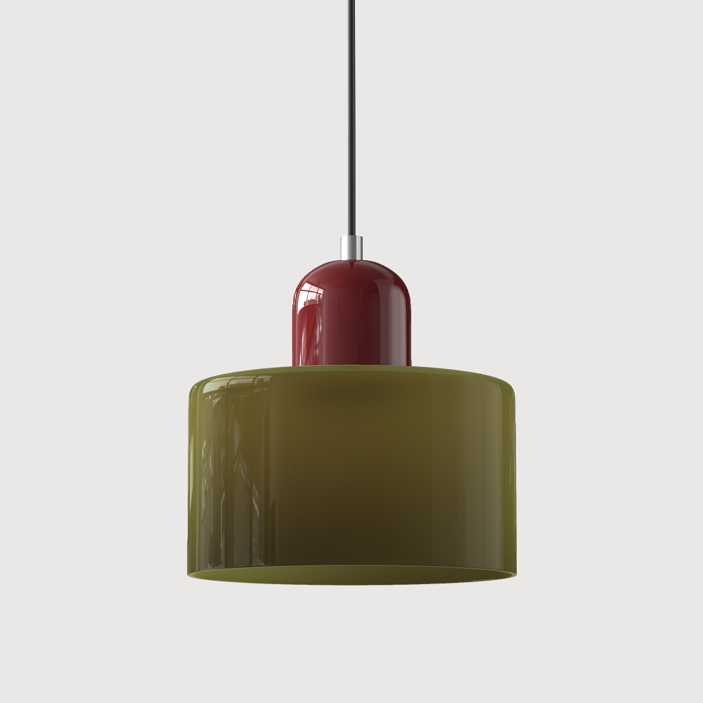 Glaspendelleuchte im Bauhaus-Stil