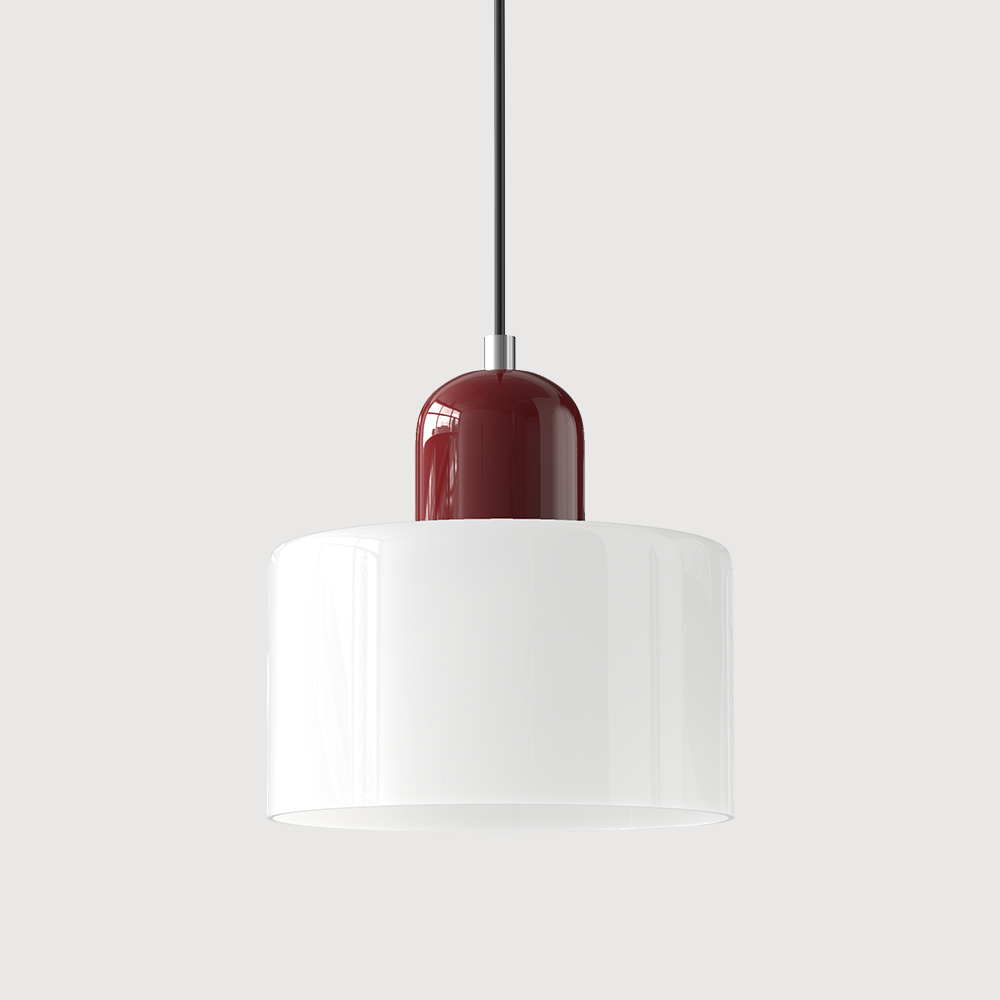 Glaspendelleuchte im Bauhaus-Stil