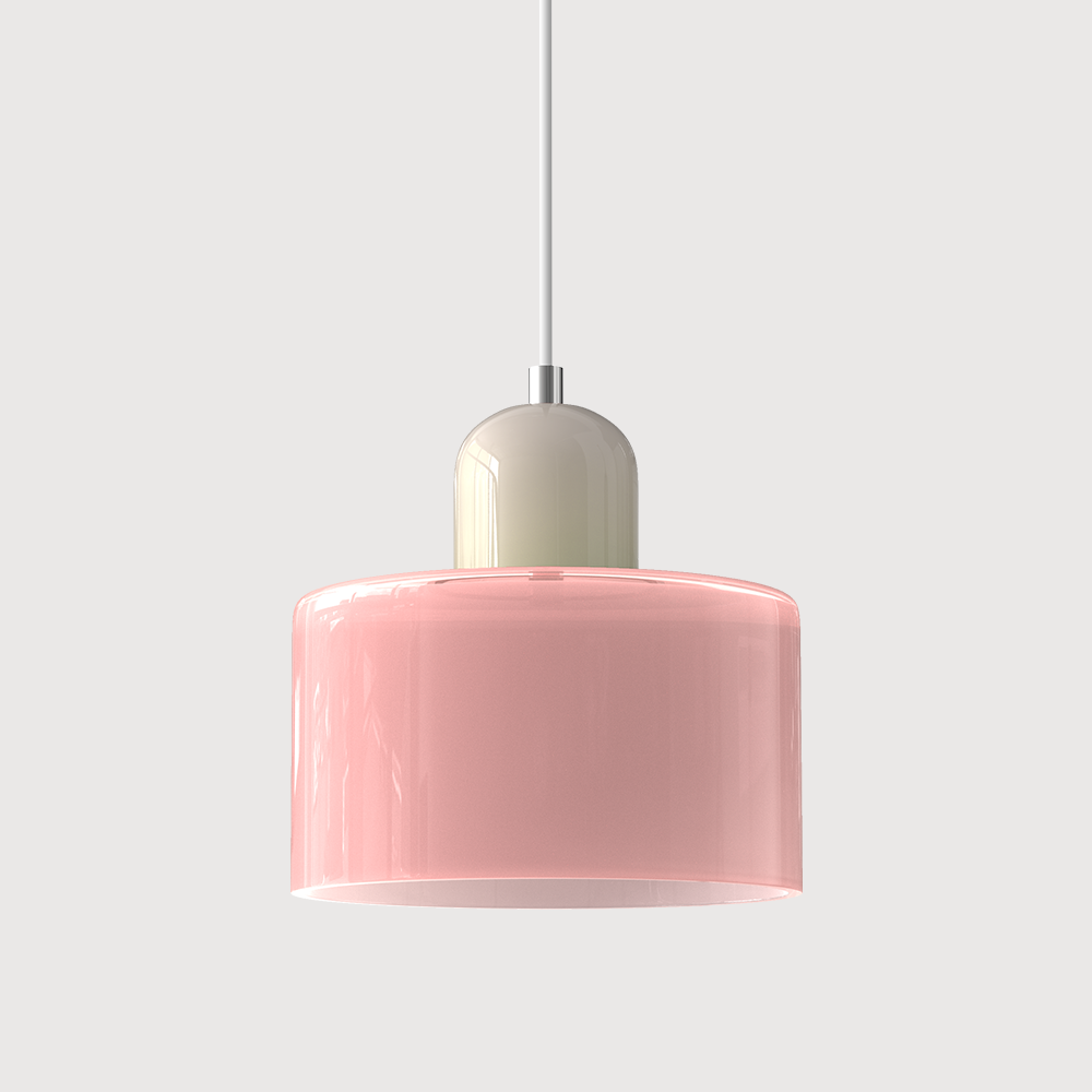Glaspendelleuchte im Bauhaus-Stil