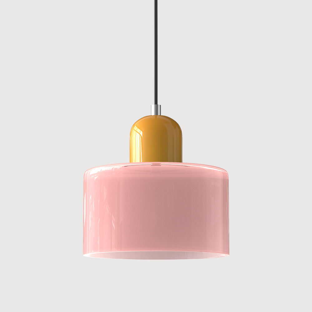 Glaspendelleuchte im Bauhaus-Stil