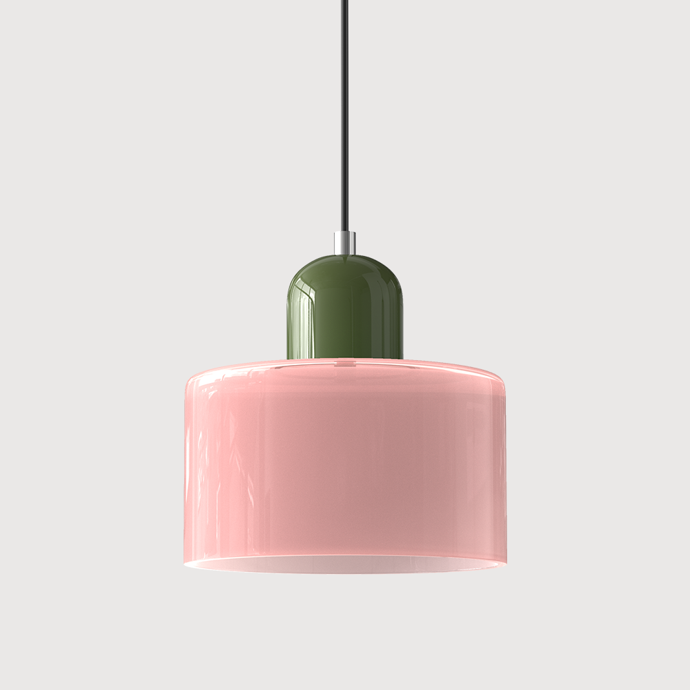 Glaspendelleuchte im Bauhaus-Stil