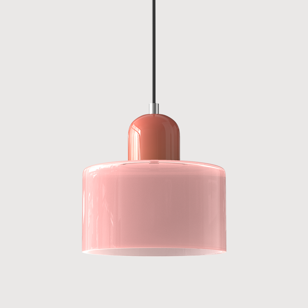 Glaspendelleuchte im Bauhaus-Stil