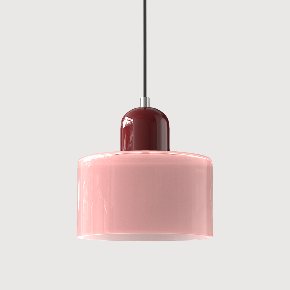 Glaspendelleuchte im Bauhaus-Stil
